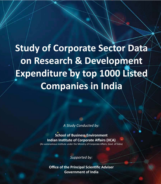 Study of Corporate Sector Data on R&D Expenditure by top 1000 listed companies in India