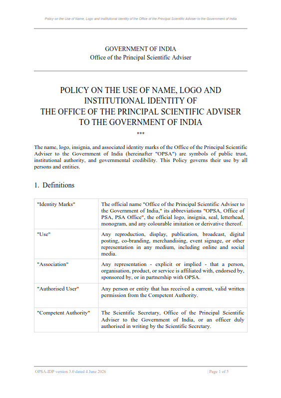 Policy on the use of name, logo and institutional identity